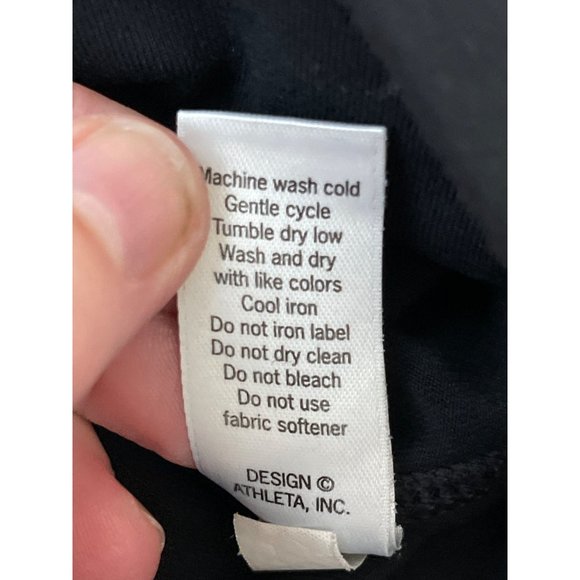 Athleta Solid Black High Rise Strappy Lattice Sublime 7/8 Tight Leggings S 77816 - Picture 11 of 15